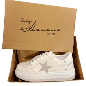 VINTAGE HAVANA Lauree Tab Platform Court Sneakers New W/box